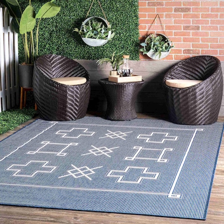 Nuloom Hillary Geometric Tribal Indoor/Outdoor Area Rug 3ft 6in x 5ft GBCB06A-3605